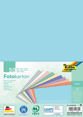 Fotokarton Folia 300gr A4 50vel pastelkleuren
