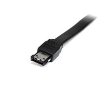 StarTech.com 2m eSATA kabel afgeschermd - st/st - zwart - externe eSATA naar SATA 3.0 6 GB aansluitkabel afgeschermd - thumbnail