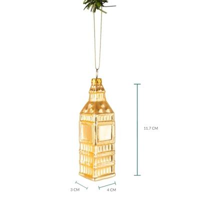 Nordic Light Kerstbal Big Ben 12 cm - thumbnail