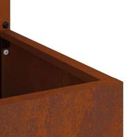 VidaXL Tuin privacy screen bloemen roestig 50 x 140 cm cortenstaal - thumbnail