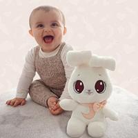 Spectron Peekapets bunny pluchen knuffel - wit - thumbnail