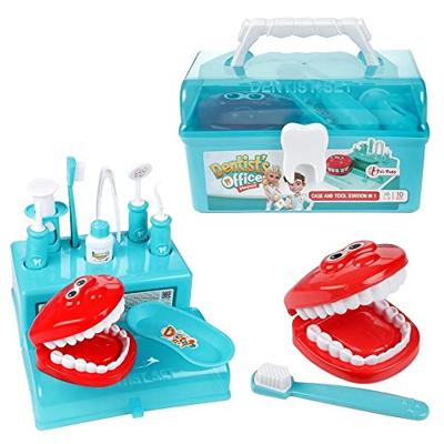 Toi-Toys tandartskoffer met accessoires, 10dlg. - thumbnail