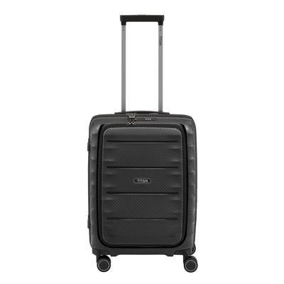 Titan Highlight 4 Wheel Business Trolley S Front Pocket Black Titan Highlight 4 Wheel Business Trolley S Front Pocket Black