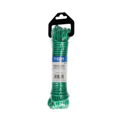 Streng draad EDM 87813 Groen Plastic 3,8 mm x 25 m Streng draad EDM 87813 Groen Plastic 3,8 mm x 25 m