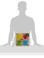 Goula puzzel - houten knopjespuzzel 4 kleuren - 4 stukjes - thumbnail