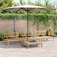 4-delige Loungeset pallet massief acaciahout - thumbnail