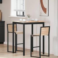 Bartafel Naturel 110 x 55 x 105 cm Massief grenenhout - thumbnail