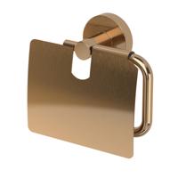 Toiletrolhouder Haceka Kosmos Met Klep Geborsteld Koper Haceka - thumbnail