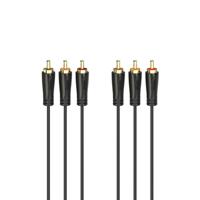 Hama Audio-/videokabel 3 Cinch-stekkers - 3 Cinch-stekkers Verguld 1,5 M - thumbnail