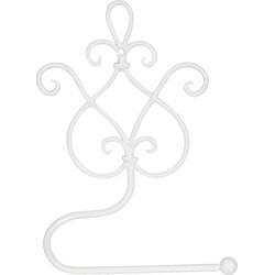 Clayre & Eef WC Rol houder 17x7x22 cm Wit Ijzer Rechthoek