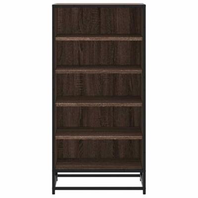 Schoenenrek 48x38x97,5 cm bewerkt hout bruin eikenkleurig