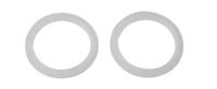 Kirchhoff Lipafdichting, siliconen, 26 x 33 x 2,8 mm, voor sifon excentrische sluiting 35 mm (2x) - 98696420 - thumbnail