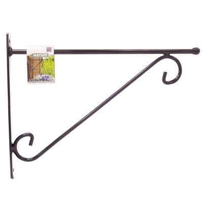 Nature Muurhaak knop zwart h31b39cm Nature Muurhaak knop zwart h31b39cm