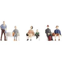 NOCH 18116 H0 Reizigers figuren Geverfd, Zittend - thumbnail