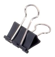 Papierklem MAUL 213 Foldback 25mm zwart 12 stuks - thumbnail