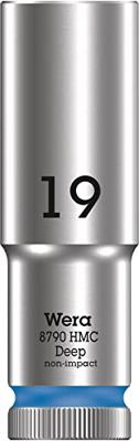 Wera 8790 HMC Deep Hand- en Machinedop met 1/2"-aandrijving, 19 x 83 mm - 05004559001 Wera 8790 HMC Deep Hand- en Machinedop met 1/2"-aandrijving, 19 x 83 mm - 05004559001