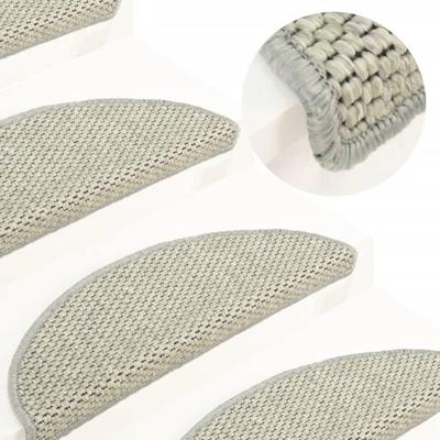 VidaXL Trapmatten zelfklevend 15 st sisal-look 56x17x3 cm lichtgroen VidaXL Trapmatten zelfklevend 15 st sisal-look 56x17x3 cm lichtgroen