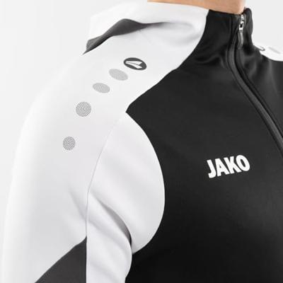 JAKO 6770 Sweater Met Kap Dynamic - Zwart/Wit/Antraciet - L