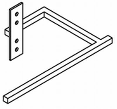 Vasco Beams handdoekbeugel - 24cm - wit structuurlak S600 118370000000600 Vasco Beams handdoekbeugel - 24cm - wit structuurlak S600 118370000000600