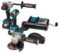 Makita DLX3155TJ | Combiset | 18 V | boren, (slag)schroeven en slijpen | Set | 5,0 Ah | in Mbox - DLX3155TJ - thumbnail