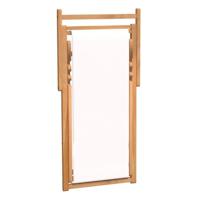 Ligstoel 56x105x96 cm teakhout crme - thumbnail