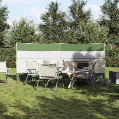 Windscherm camping waterdicht 340x130 cm groen