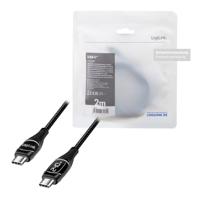 LogiLink CU0181 USB-C-kabel USB 2.0 USB-A stekker 1.00 m Zwart Stekker past op beide manieren - thumbnail