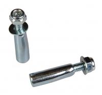 Simson crankspies zilver per 2 stuks op kaart - thumbnail