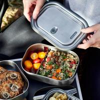 Black+Blum RVS Lunchbox - 1 Ltr - Zwart - thumbnail