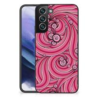 Samsung Galaxy S22 Plus Leuk Telefoonhoesje Swirl Pink - thumbnail