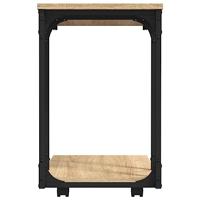 Bijzettafel met wieltjes 50x35x55,5 cm hout sonoma eikenkleurig - thumbnail