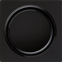Gira afdekking inzetplaat met knop voor dimmer zwart S-Color - thumbnail