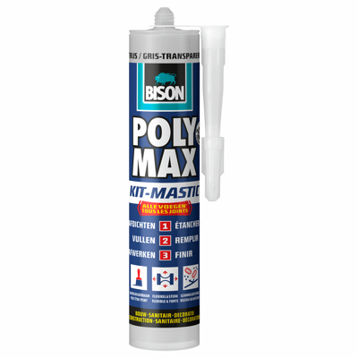 Polymax seal tr.grijs 280ml Bison - Bison