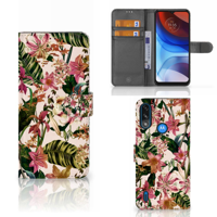 Motorola Moto E7i Power | E7 Power Hoesje Flowers - thumbnail