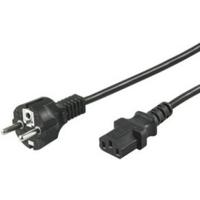 Goobay 50098 electriciteitssnoer Zwart 2 m Netstekker type F IEC C13 - thumbnail