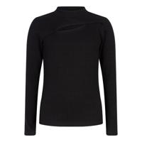 Long Sleeve Chest Opening Black - thumbnail