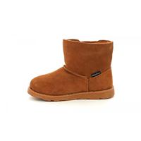 Leren meisjesboots Aldiza KICKERS® bruin - thumbnail