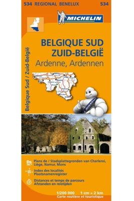Michelin Wegenkaart 534 België Zuid, Ardennen (Paperback)