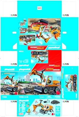 PLAYMOBIL 71749 Mechanische graafmachine en arbeider