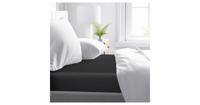 Primaviera Deluxe - Hoeslaken Katoen-Satijn - Zwart - 200 x 220 - thumbnail