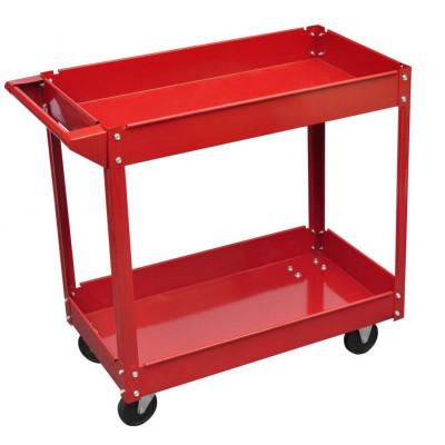 VidaXL Gereedschapstrolley 100 kg rood VidaXL Gereedschapstrolley 100 kg rood