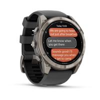 Garmin fēnix 8 Pro 3,56 cm (1.4") AMOLED 51 mm Digitaal 454 x 454 Pixels Touchscreen Grafiet, Titanium Wifi GPS - thumbnail