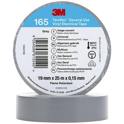 3M Temflex™ 165 165GY6E Isolatietape Temflex 165 Grijs (l x b) 25 m x 19 mm 1 stuk(s) 3M Temflex™ 165 165GY6E Isolatietape Temflex 165 Grijs (l x b) 25 m x 19 mm 1 stuk(s)