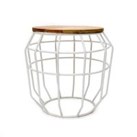 LABEL51 bijzettafel 'Pixel' 40 cm, kleur Wit - thumbnail
