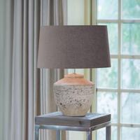 Light & Living Tafellamp 'Toba' 40cm, kleur Antiek Grijs (excl. kap) - thumbnail