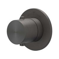 Afbouwdeel IVY Concord Doorstroom inbouwstopkraan Symmetry Met Rond Rozet RVS316 Geborsteld Carbon Black PVD - thumbnail