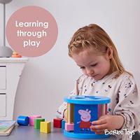 Peppa Pig houten vormen sorteerbox - thumbnail