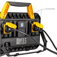 LED&apos;s Work Bouwlamp 5000 - 2 extra stopcontacten - 5 meter snoer - IP54 water- en stofbestendig - thumbnail