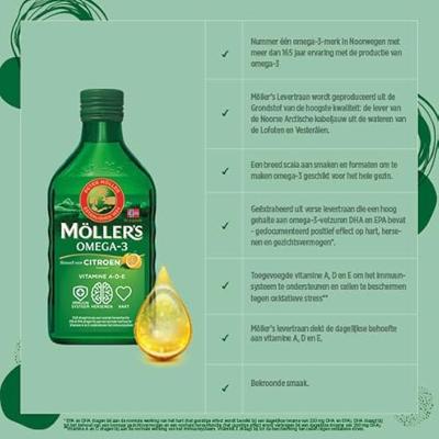 Mollers Omega-3 Citroen Levertraan