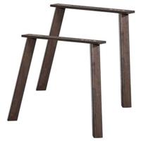 WOOOD Haarlem 4-standen poot - Eiken - Mystic Bruin - Set van 2 - thumbnail